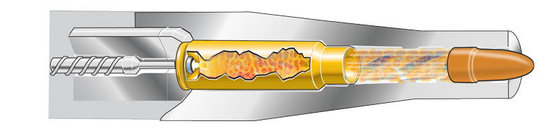 Cutaway: Cartridge is fired