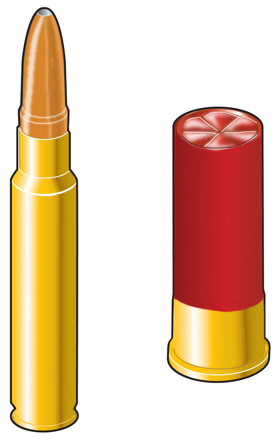 Rifle and cartridge ammunition