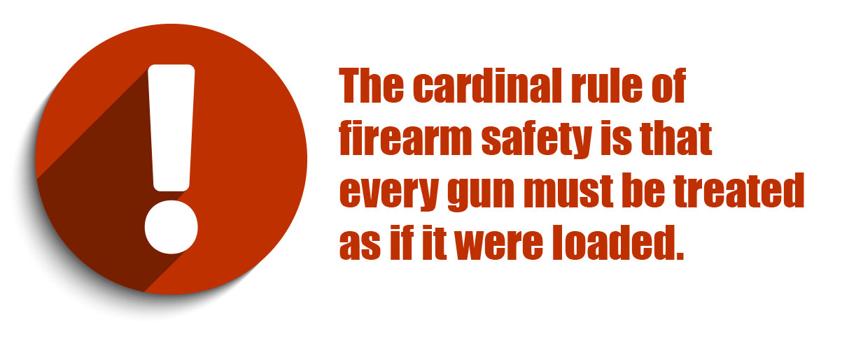 The cardinal rule of firearm safety