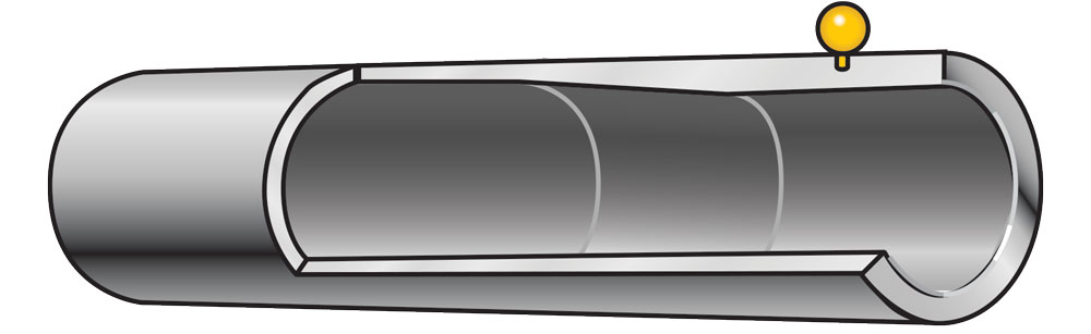 Example of improved cylinder choke on a shotgun