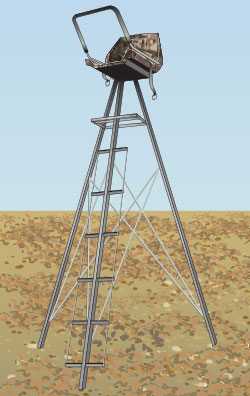 Tripod freestanding stand